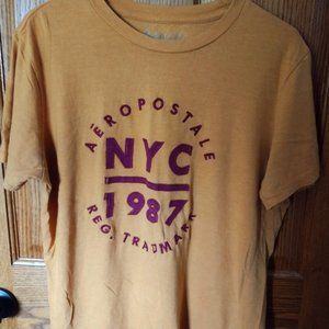 Men's Medium Yellow Aeropostale Short Sleeve T-Shirt